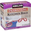 Kirkland Signature Drawstring Kitchen Trash Bags - 13 Gallon - 200 Count