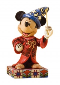 Disney Traditions by Jim Shore 4010023 Sorcerer Mickey Mouse Personality Pose Figurine 4-1/4-Inch