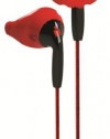 Yurbuds Ironman Inspire Duro Performance Fit Sport Earphones with Cloth Cords, Red/Black - 10100