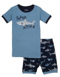 Hatley Boys 2-7 Short Pajama Set, Sharks, 3T