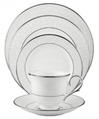 Lenox Opal Innocence Platinum-Banded Bone China 5-Piece Place Setting, Service for 1