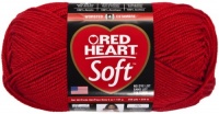 Red Heart E728.9925 Soft Yarn, Really Red