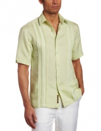 Cubavera Men's Short Sleeve Front Inserts Shirt