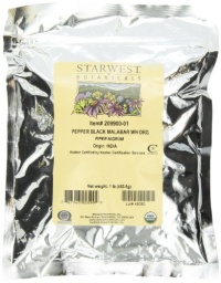 Starwest Botanicals Organic Black Peppercorns, 1-pound Bag