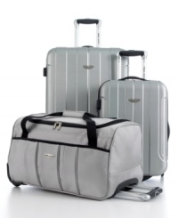 Hardside protection for easy travel. The dependable features that truly count are all packed in-two durable uprights expand for greater packing capacity and roll with the punches on easy-glide wheels guided by a retractable handle system. The rolling duffel makes the perfect carry-on companion with comfort in any way you carry. 3-year warranty.