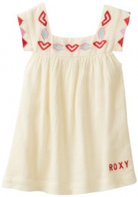 Roxy Kids Baby-girls Infant Chica Woven A-Line Dress, Tan, 24 Months