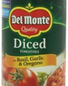 Del Monte Diced Tomatoes Basil, Garlic and Oregano, 14.5-Ounce (Pack of 8)