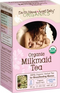 Earth Mama Angel Baby Organic Milkmaid Tea, 16 Teabags/Box  (Pack of 3)