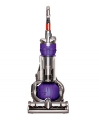 Turns on a dime and doesn't lose suction. Other vacuums have wheels that go in straight lines, so you have to shuffle backwards and forwards to clean, but Ball™ technology and the compact design allow you to steer smoothly around furniture and other obstacles with a turn of the wrist. Engineered for homes with pets, this vacuum uses a HEPA filter and provides superior pet hair pick-up, kicking out dirt, grime and other dust allergens. 5-year warranty. Model DC24AN.