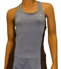 Nike Women's Victory Shape Sports Bra Tank Top-Blue-Large