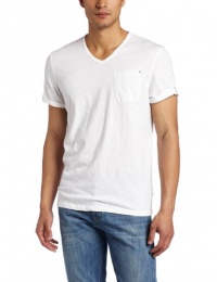 Calvin Klein Sportswear Men's Short Sleeve V-Neck Slub Tee