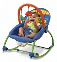 Fisher-Price Infant-To-Toddler Rocker, Blue/Green