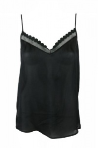 Stella McCartney womens sheer silk v neck camisole