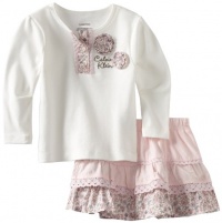 Calvin Klein Baby-girls Infant Top With Scooter Set