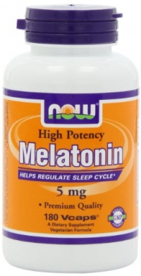 NOW Foods Melatonin 5mg Vcaps, 180 Capsules