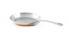 Mauviel M'Heritage M150S 6113.22 Copper 8.6-Inch Round Frying Pan, Cast Stainless Steel Handles.