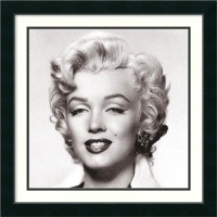 Marilyn Monroe Portrait by Anonymous, Framed Print Art - 27.12 x 27.12