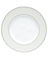 Modern yet timeless, this fine china dinnerware is sure to satisfy the style-hungry host. Simply dressed in cream and white stripes and finished with a polished platinum trim, Opal Innocence Stripe creates an ultra-chic setting to enjoy celebratory meals.