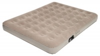 Pure Comfort Full Low Profile Suede Air Bed with Built in Pump (Tan, Full)