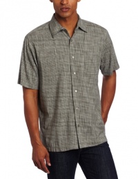 Van Heusen Men's Short Sleeve Melange Woven