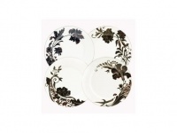 Mikasa Cocoa Blossom Set of Four Accent Plates