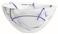 Kosta Boda Contrast Small White Bowl