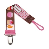 Ulubulu Universal Pacifier Clip, OMG Cupcakes