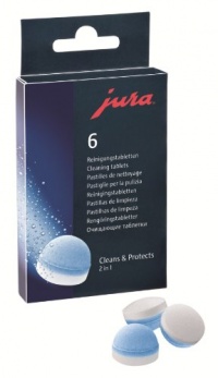 Jura Cleaning Tablets for all Jura Automatic Coffee Centers, Pack of 6