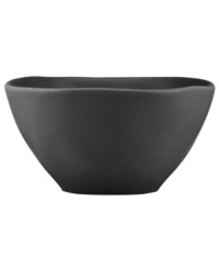 Find stylish versatility in the organic shape and matte-glazed finish of this small Casual Luxe bowl from Donna Karan by Lenox. Durable stoneware in modern black is an ideal host for everyday meals and a natural go-to for entertaining.