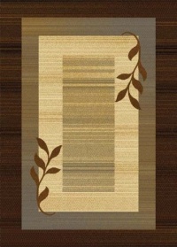 Home Dynamix Royalty HD602J-530 Polypropylene 7-Feet 8-Inch by 10-Feet 4-Inch Area Rug, Brown/Blue