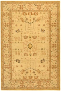 Safavieh Anatolia Collection AN552A Handmade Sand Hand-spun Wool Area Rug, 8-Feet by 10-Feet