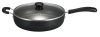 T-fal A9108274 Specialty Nonstick 5-Quart Jumbo Cooker with Glass Lid Fry Pan Dishwasher Safe Cookware, Black