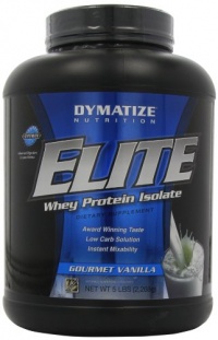 Dymatize Nutrition Elite Whey Protein Powder, Gourmet Vanilla, 5 Pound