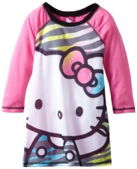 AME Sleepwear Girl's Hello Kitty Nightgown, Multi, 10