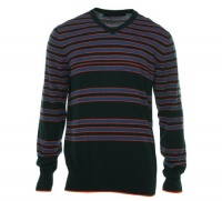 Sean John V-Neck Striped Shirt