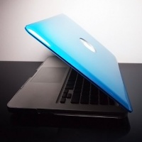 TopCase Metallic Solid Aqua Blue Hard Case Cover for Macbook Pro 13 A1278 with Free Mouse Pad