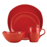 DANSK Classic Fjord 4-Piece Place Setting, Chili Red