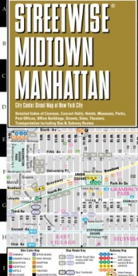 Streetwise Midtown Manhattan Map - Laminated City Street Map of Midtown Manhattan, New York