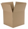 CareMail Recycled Shipping Boxes, Medium Foldable Box, 16 x 16 x 10 Inches, Brown, 12 Pack (1143584)