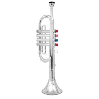 Silver Plastic Toy Trumpet 16.5 by Bontempi