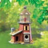 Gifts & Decor Nautical Nest Wood Lighthouse Bird House