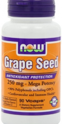 NOW Foods Grape Seed Extract  250mg, 90 Vcaps