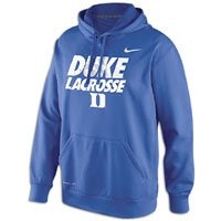 NCAA Nike Duke Blue Devils KO Lacrosse Practice Performance Hoodie - Duke Blue (Medium)