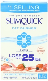 Slimquick Fat Burner Mixed Berries, 26-Count