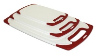 ZUCCOR 3 Piece Venice Cutting Board Set (RED)