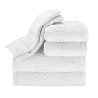 Kassatex SLH-256-W Hotelier Towel Set, White