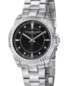 Stuhrling Original Women's 408L.12111 Aquadiver Regatta Lady Marine Swiss Quartz Black Dial Stainless Steel Bracelet Watch