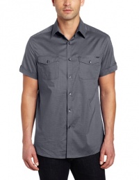 Kenneth Cole Men's Military Check Shirt