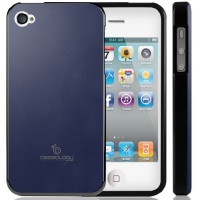 Caseology Matte Finish Slim Fit Flexible Hybrid TPU Case for Apple iPhone 4/4S (Matte Navy Blue)