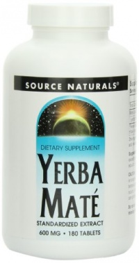 Source Naturals Yerba Mate 600mg, 180 Tablets